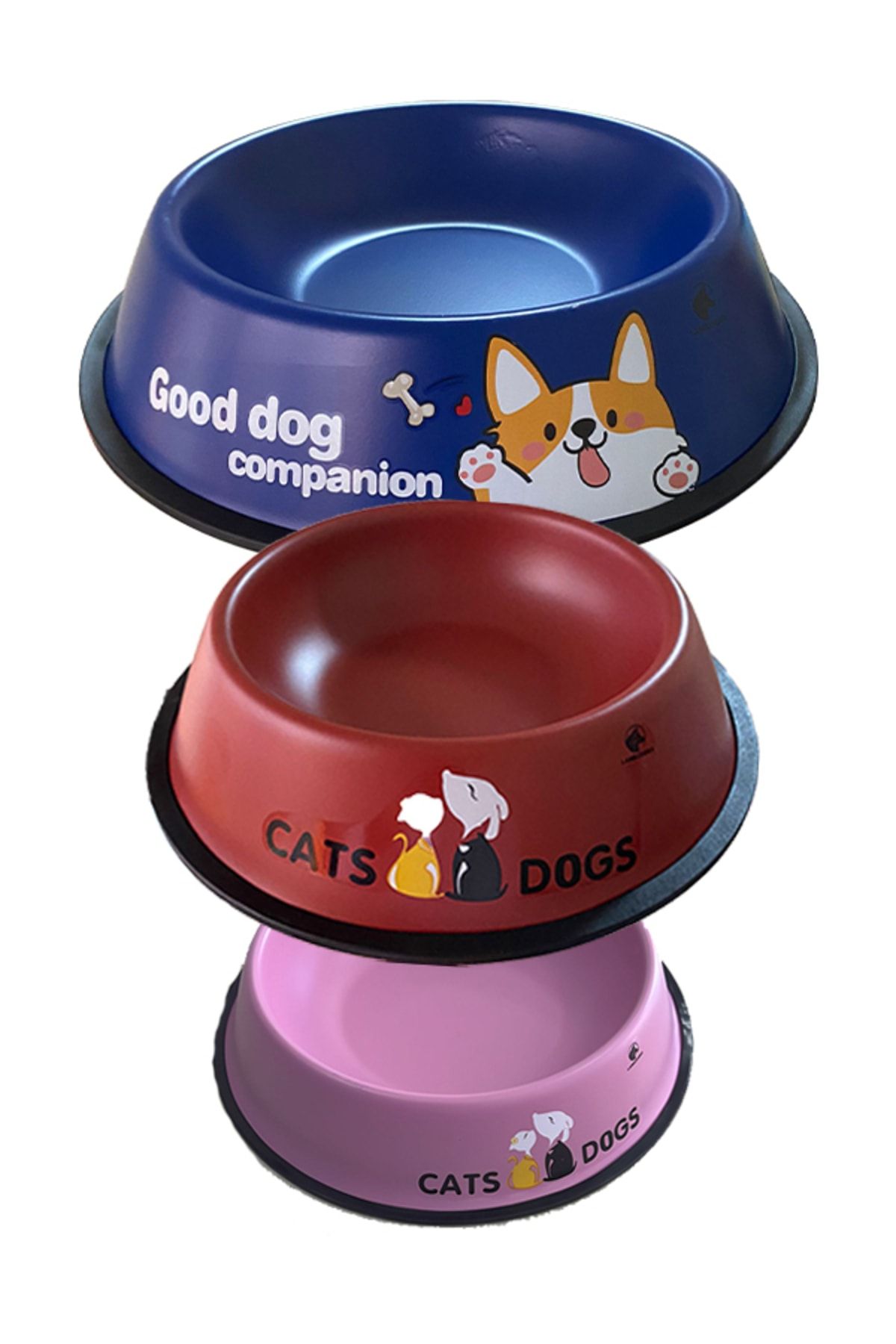 18 CM RENKLİ METAL MAMA KABI